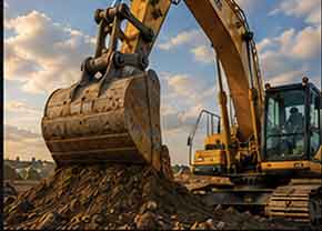 Earthworks excavator